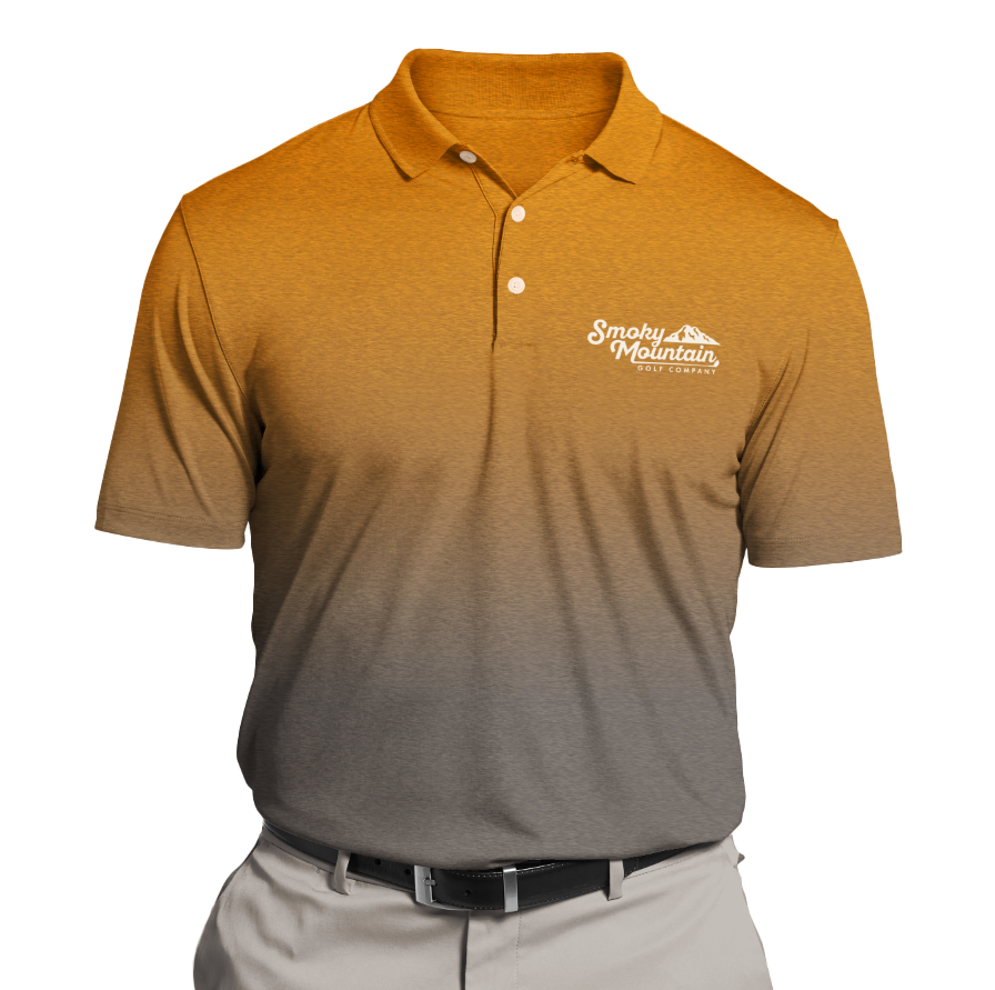 The Smoky Ombre Men's Polo Shirt – Smoky Mountain Golf Company